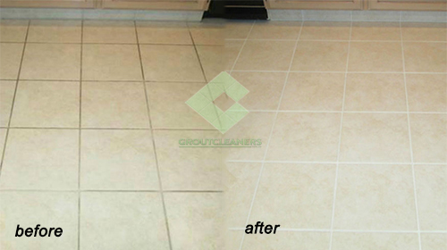 regrouting bathroom tile floor before and after
