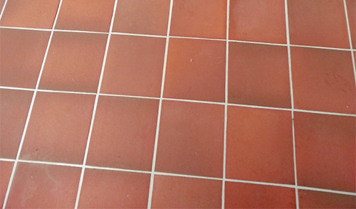 removing grout haze from quarry tiles